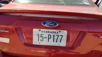 2010 Ford Fusion License Plate Trim Surround Panel Oem Tail Trunk Finish Red U6