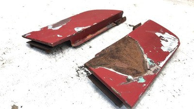 70-73 Nissan Datsun 240Z Driver Passenger Access Cover For Hood Engine Area Red