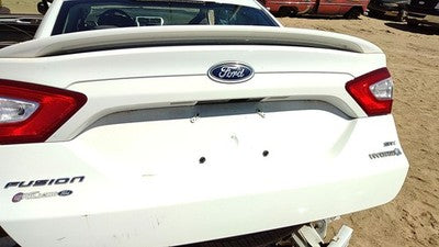13-16 Fusion License Plate Trim Surround Panel Oem Tail Trunk Finish White Yz