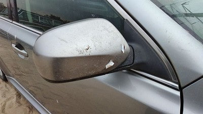 11-14 Legacy Outback Passenger Right Side Mirror Door Mounted Ssm Steel Silver
