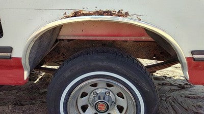 1988 Ford F150 Driver Left Rear Wheel Flare Moulding Oem Back Chrome Trim Lh