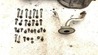 2004-2010 Toyota Highlander Engine Oil Pan With Good Drain Plug Bolts Hardware