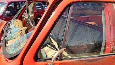 73-87 Silverado K10 Driver Left Front Vent Window Small Door Glass With Frame