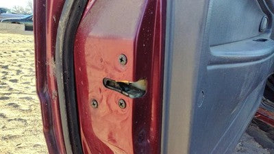 1997 Ford Aspire Driver Left Front Door Latch With Rods/Cables Oem