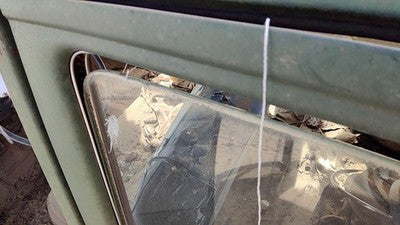 1953 Chevy Bel Air 150 Sedan Driver Left Rear Side Window Door Glass Oem Back