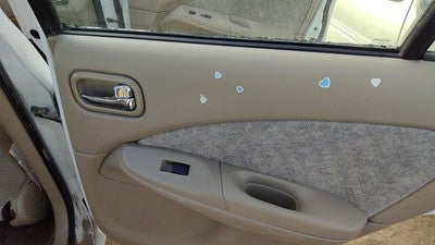 00-02 Sentra Passenger Right Rear Door Trim Panel With Switches Back Sand H
