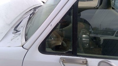 1992-1997 Ford F450 Driver Left Front Vent Window Small Door Glass With Frame