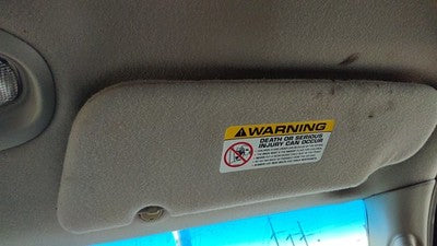 2002-2003 Jeep Liberty Passenger Right Sun Visor Oem Gray M5dv 0Xq021l2ab
