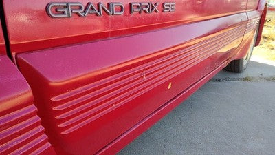 1993 Grand Prix Driver Left Front Moulding From Door Oem Trim Strip Red 2 Door