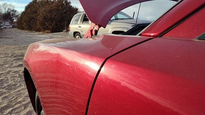 2006-2010 Dodge Charger Driver Left Front Fender Oem Prh Inferno Red 05183427Ab
