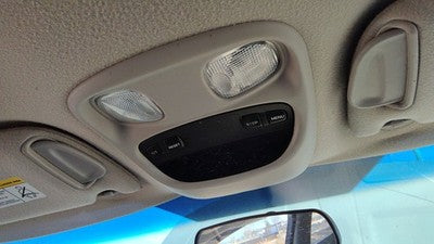 01-04 Jeep Grand Cherokee Center Overhead Console Dome Light Map Lamp Cubby Gray