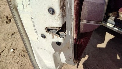 1987 Olds Ciera Driver Left Front Door Latch With Rods/Cables Oem