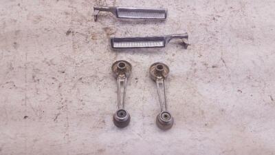 Door Handle Chrome Interior with Window Cranks LH RH Set for 80-86 Bronco F100 F