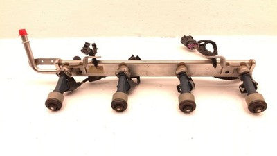 2008-2012 New Style Malibu Complete Fuel Rail With Injectors Set Loaded Oem 2.4L