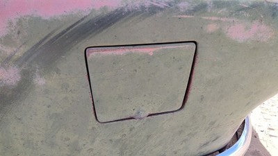 1953 Chevy Bel Air 150 Sedan Fuel Tank Door With Hinge Gas Lid Oem Filler