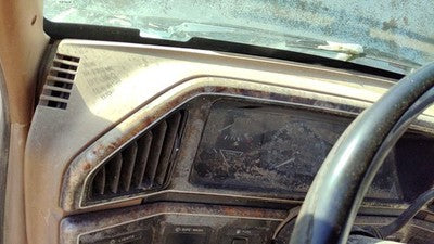 1987-1990 Ford F150 Trim Bezel Around Speedometer Oem Dash Surround Panel Brown