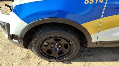 16-19 Explorer Police Interceptor Driver Left Front Wheel Flare Moulding Fender