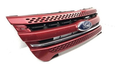 2011-2015 Ford Explorer Front Grille Assembly Oem Ruby Red Rr Bb5z8200ca
