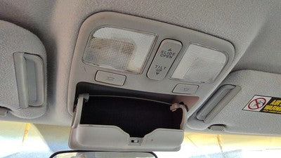 2006-2007 Hyundai Sonata Center Overhead Console Dome Light Map Lamp Cubby Gray