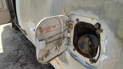 1984 Dodge D350 Fuel Tank Door With Hinge Gas Lid Oem Filler Gray