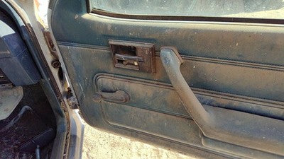 1985 Pontiac Sunbird Passenger Right Front Door Trim Panel Manual Windows Blue