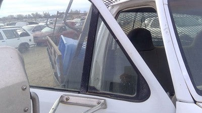 92-97 Ford F450 Passenger Right Front Vent Window Small Door Glass With Frame