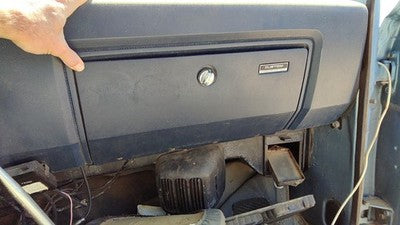 1986 Dodge Ram W150 Glove Box Assembly Complete Door With Latch Oem Blue