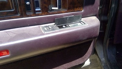 1993 Cadillac Fleetwood Driver Left Rear Inside Door Trim Panel Only Back Maroon