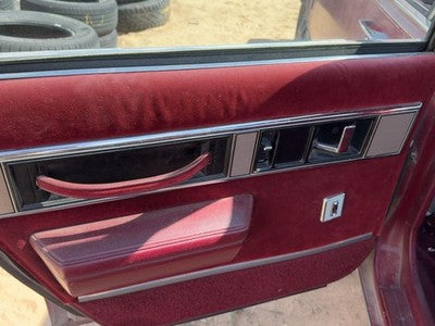 1988 Olds 88 Driver Left Rear Door Trim Panel With Switches Back