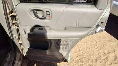 98-01 Bravada Passenger Right Rear Door Trim Panel With Switches Back Pewter 922