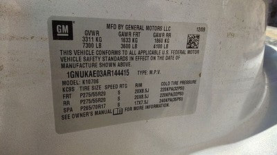 2007-2011 Chevy Tahoe Bcm Body Control Module Computer Oem 25835966