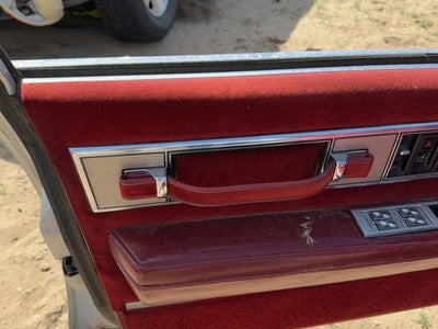 1986 Olds 88 Driver Left Front Door Trim Panel With Master Switch Red
