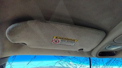 2000-2003 Dodge Dakota Driver Left Sun Visor Oem Gray 5Ge13tl2ae