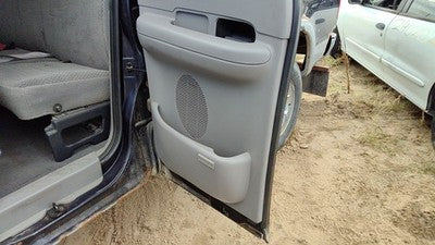 1999-2003 Ford F150 Driver Left Rear Door Trim Panel With Switches Back Gray