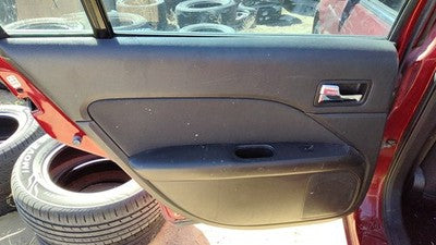 10-12 Ford Fusion Driver Left Rear Door Trim Panel With Switches Back Black Dw