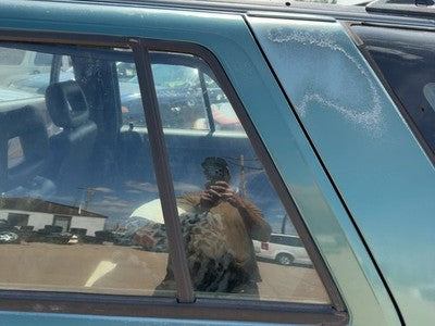 91-97 Isuzu Rodeo Driver Left Rear Vent Window Back Door Glass With Frame Oem
