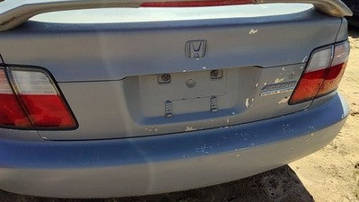 96-97 Accord Honda License Plate Trim Surround Panel Tail Trunk Finish Gray