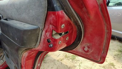 1995 Nissan Pathfinder Passenger Right Rear Door Latch With Rods/Cables Oem Back