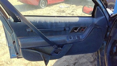89 Olds Cutlass Cierra Driver Left Front Door Trim Panel With Master Switch Blue