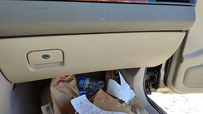 2002-2004 Audi A6 Glove Box Assembly Complete Door With Latch Oem Tan