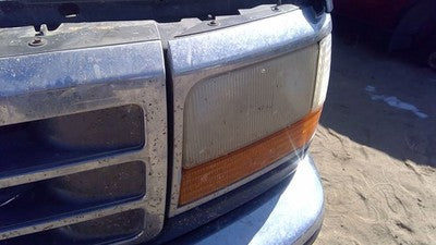 92-96 Ford Bronco Complete Driver Left Front Headlight Turn Signals Chrome Trim