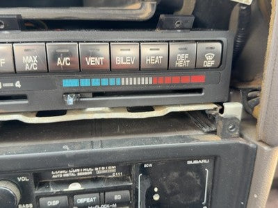 1990 Subaru Legacy Temperature Control Module In Dash Heater Ac Head Unit Oem