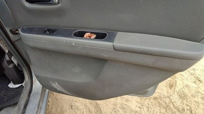 08-09 Sentra Passenger Right Rear Door Trim Panel With Switches Back Charcoal W