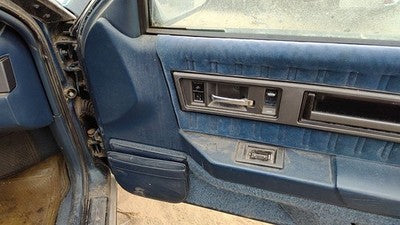 1989 Cutlass Calais Passenger Right Front Door Trim Panel W Switches Blue 2 Door