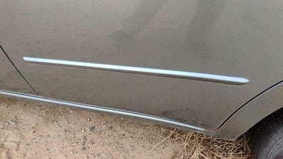 2008 Nissan Sentra Driver Left Rear Moulding From Door Back Trim Strip Gray K36