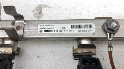 2011-2016 Chevy Cruze Complete Fuel Rail With Injectors Set Loaded Oem 1.4L