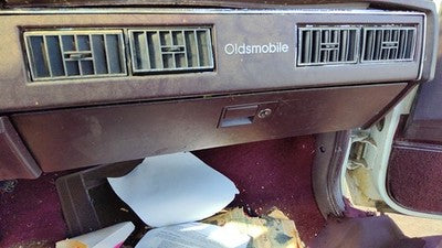 1987 Olds Ciera Glove Box Assembly Complete Door With Latch Oem Red
