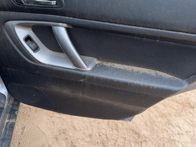 08-09 Legacy Outback Passenger Rear Door Trim Panel With Switches Back Black