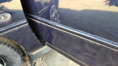1998-2002 Oldsmobile Intrigue Driver Left Front Moulding From Door Oem Blue 28u