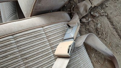 1981 Chevy Malibu Passenger Right Front Seat Belt Buckle Receiver Oem Tan 4 Door
